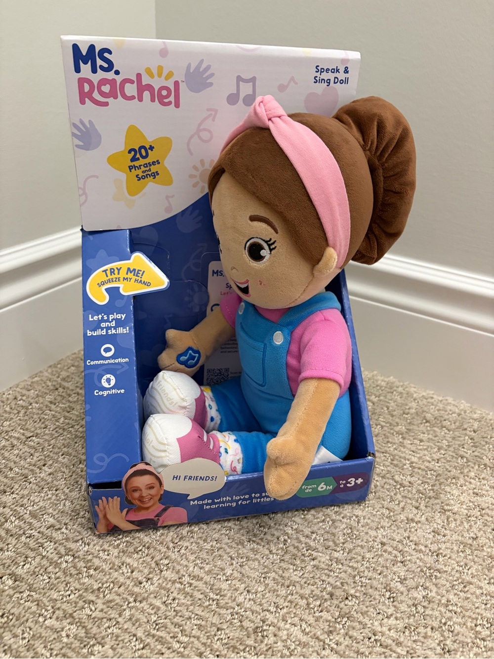 Ms. Rachel Speak & Sing Interactive Doll - Pink & Blue